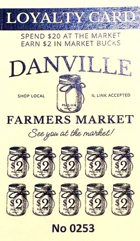 Danville Farmers Market Loyalty Card